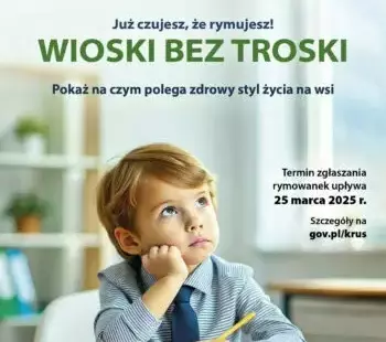 Zdjęcie do Zaproszenie do konkurs na rymowankę ph. &bdquo;Wioski bez troski&rdquo;