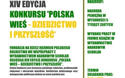 Zdjęcie do XIV edycja konkursu ,,Polska Wieś - dziedzictwo i przyszłość"❗