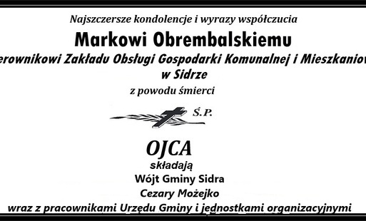 Zdjęcie do Najszczersze kondolencje i wyrazy wsp&oacute;łczucia!